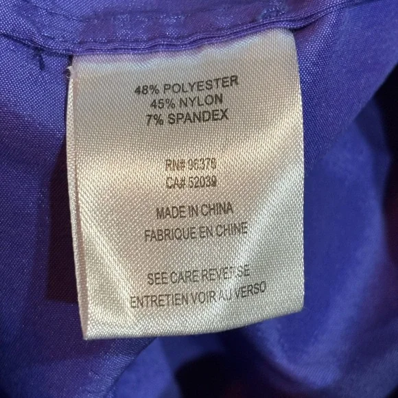 Samuel Dong Double Zipper Ruffle Shimmer Stretch Sheath Dress, Size Medium - Picture 4 of 7